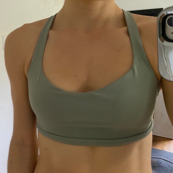 Lululemon Free to Be Wild Sports Bra - 6 Jade Grey - Picture 3 of 7